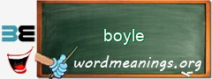 WordMeaning blackboard for boyle